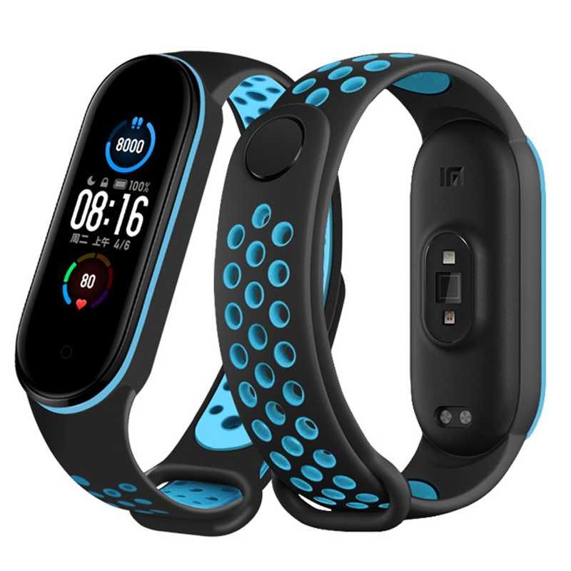 Браслет силиконовый ремешок к браслету Mi Band 3/4/5 ми бенд