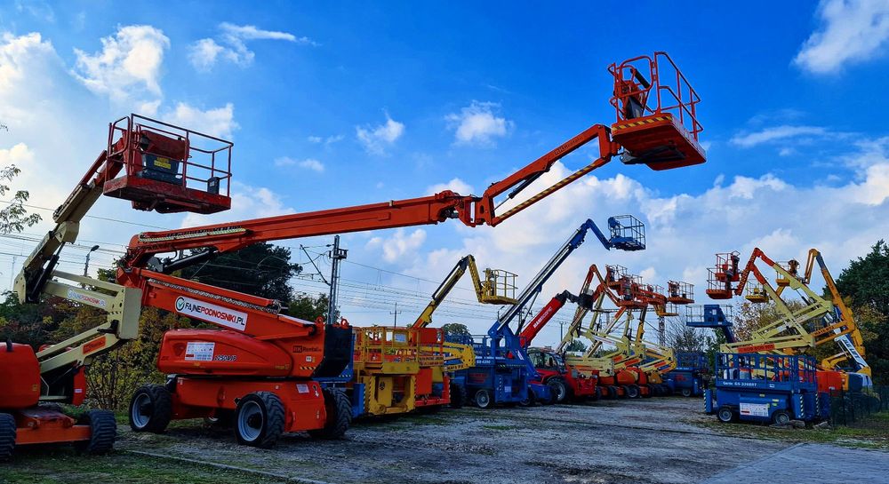 Wynajem podnośników nożycowych przegubowych  koszowych Poznań