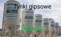Tynki maszynowe gipsowe