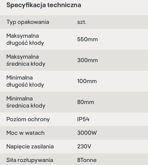 Дровокол вертикальний  гідравлічний колун 8 тон 3000 Вт