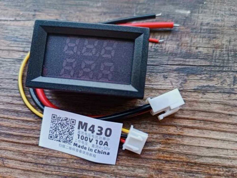 Вольтметр - амперметр DC 0-100V 10A приборный и дисплей 0.28" Feiyang