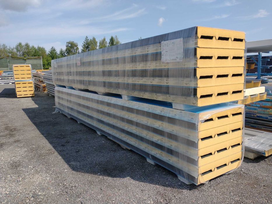 Płyta warstwowa PIR DACHOWA 100 mm I gat 9007 dostępne od ręki!