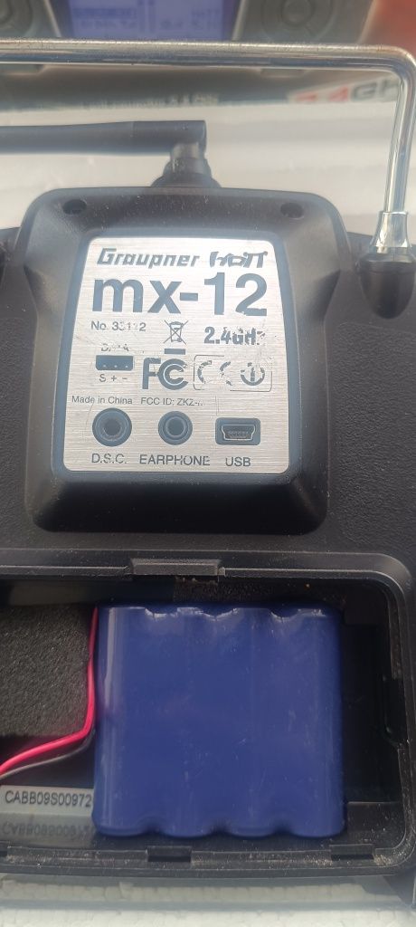 Radio comando RC graupner MX12