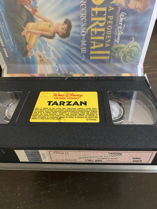 Cassetes originais Walt Disney VHS