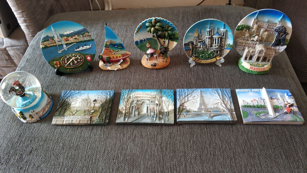 Souvenirs Diversos - Espanha, França, Dubai, Argentina, etc
