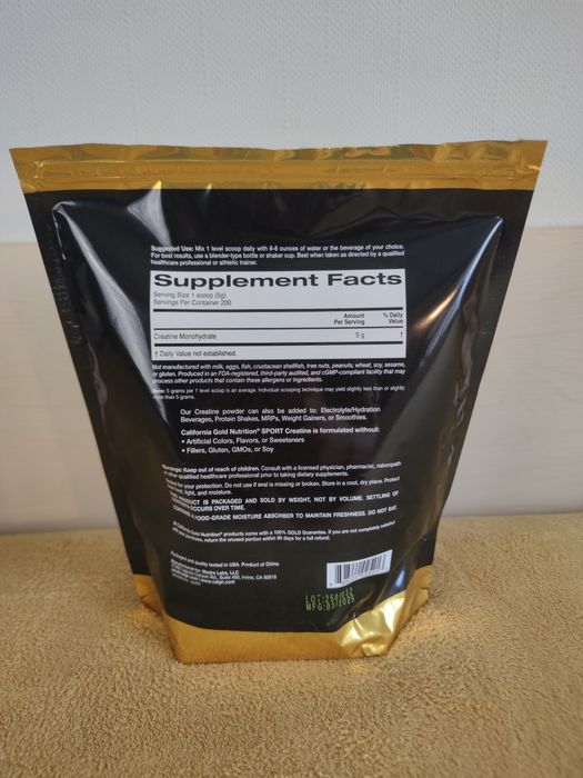 Creatine Monohydrate California Gold Nutrition Sport iherb