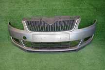 SKODA FABIA II LIFT 10-14 zderzak przedni przód