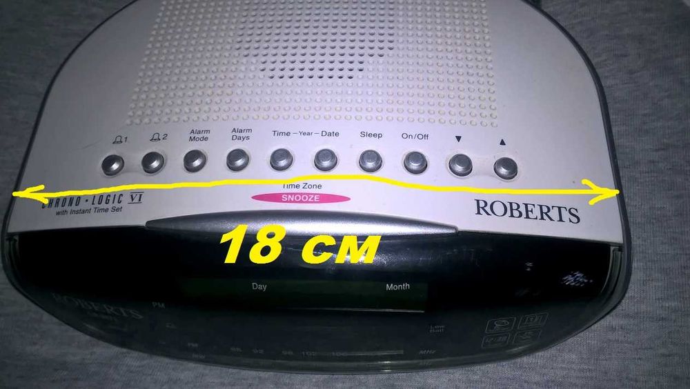 Часы настольные Roberts chrono-logic SR9971 avto set будильник радио