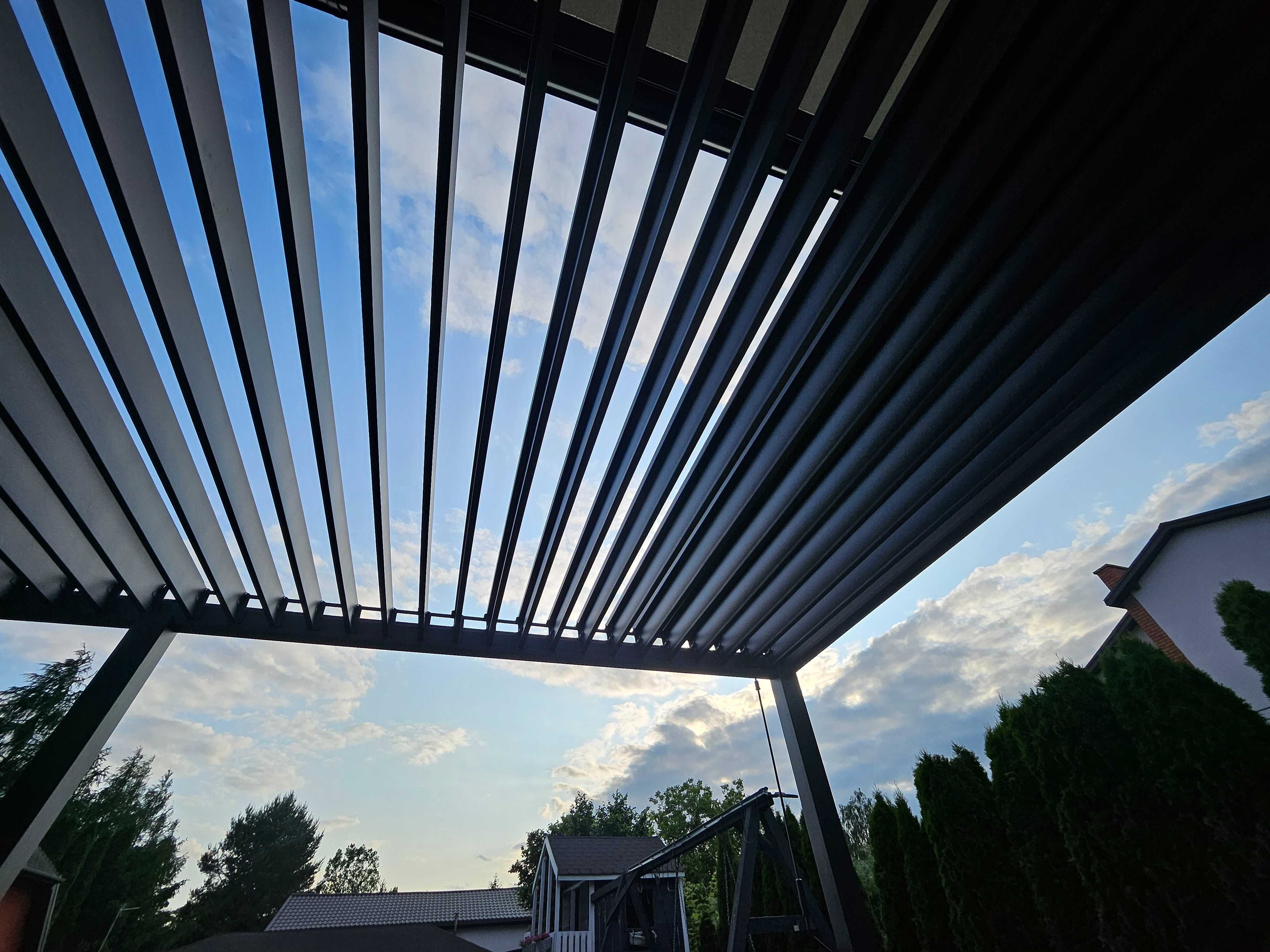 Pergola z regulowanymi listwami 3x6 m z montażem