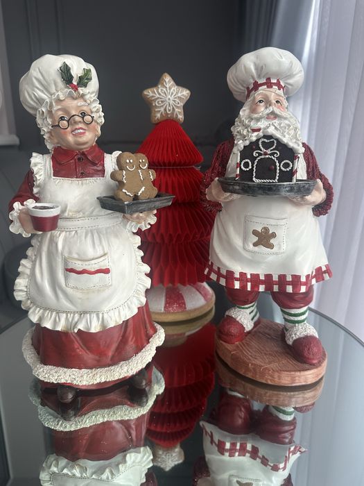Декоративні фігури 32 см, містер і міссіс Санта