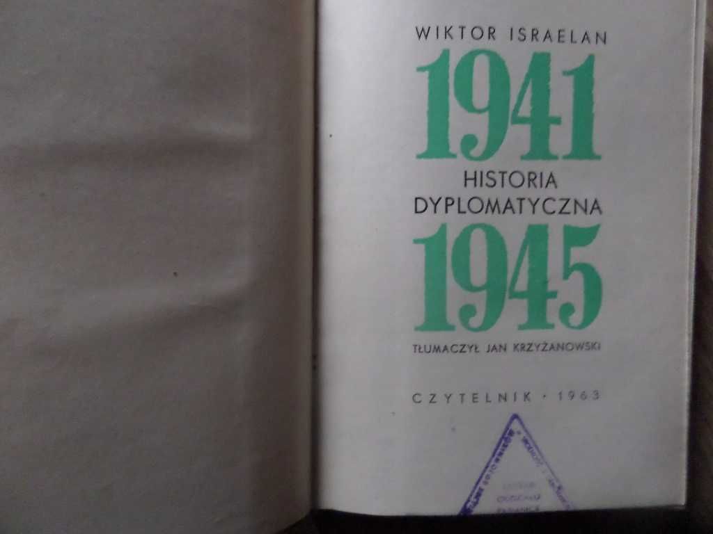 Historia dyplomatyczna 1941 - 1945 Israelan