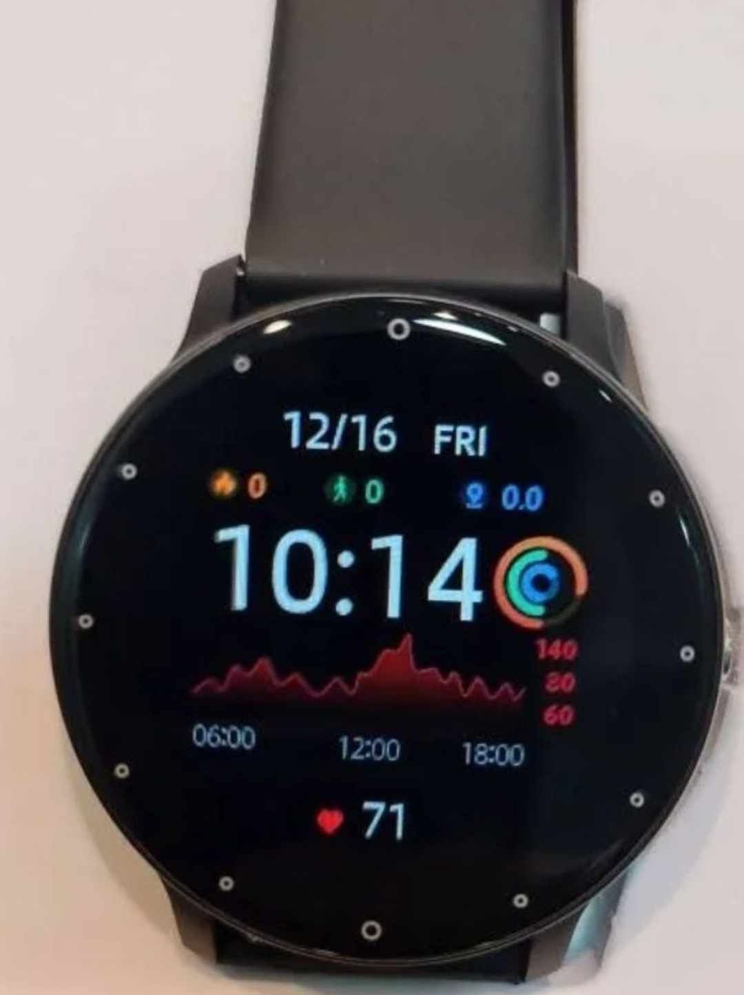 Zegarek Męski Smartwatch Czarny LED