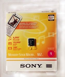 Cartão Memoria M2 1GB Novo Sony Ericsson