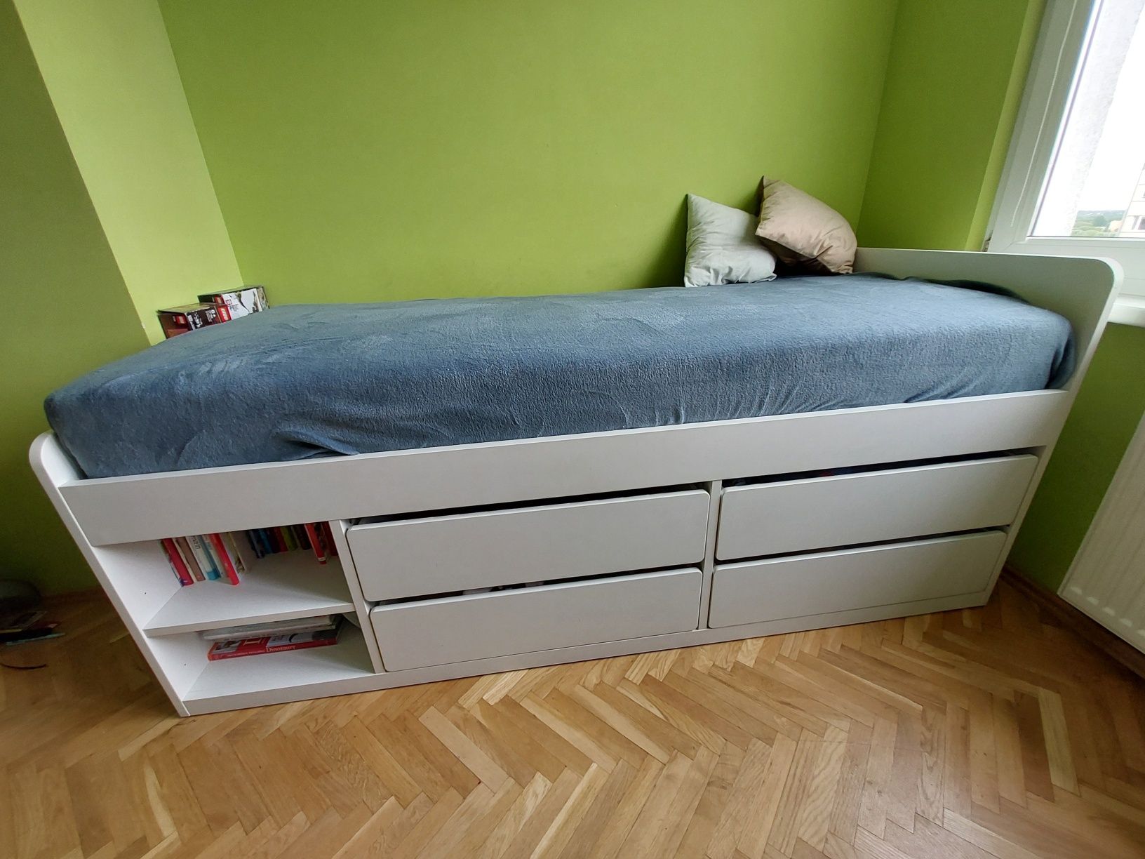 IKEA SLÄKT łóżko z pojemnikami