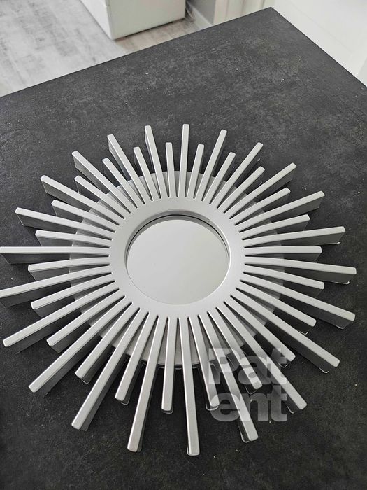 Lustra zestaw 3 luster w srebrnych ramkach do domu na ścianę dekoracja