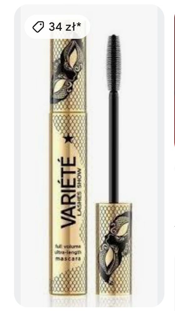 Maskara pogrubiająco-wydłużająca Eveline Variete lashes show tusz