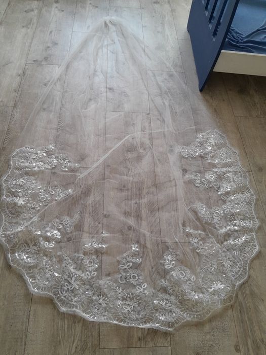 Welon ślubny długi 240 cm