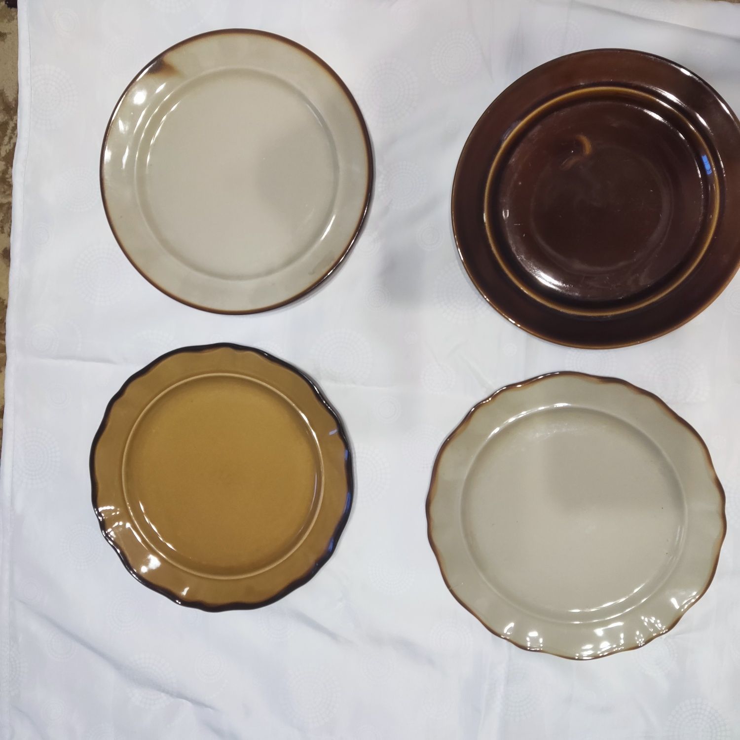 Talerze PRL Pruszków porcelit 14