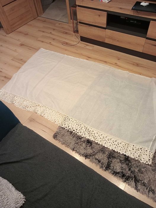 Firanka beżowa z giepiurą