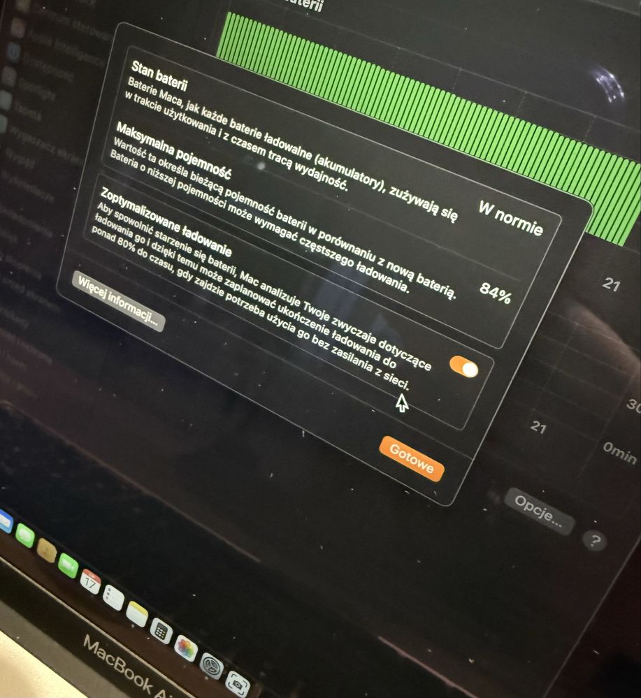 Macbook air m1  na gwarancji