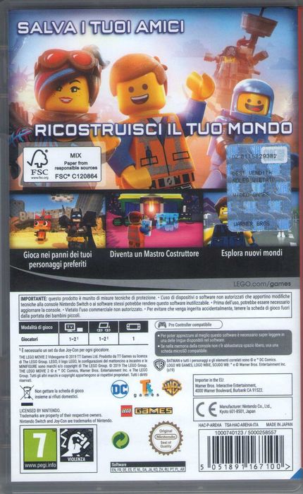 The Lego Movie 2 Videogame Nintendo Switch