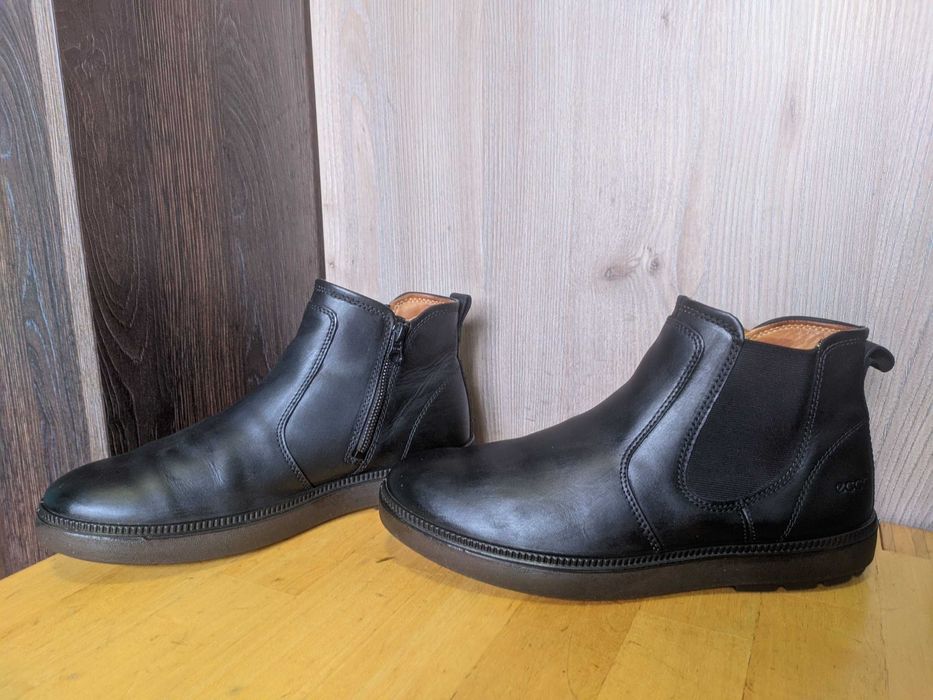 Ecco - кожаные ботинки челси