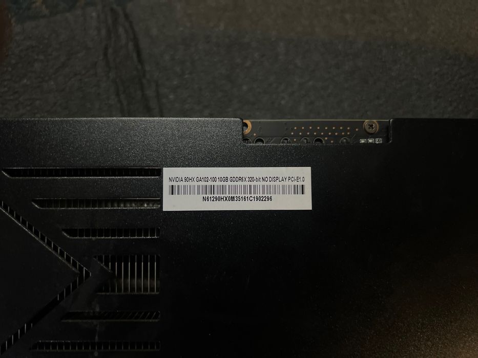 Nvidia cmp 90hx 10GB GDDR6X 320-bit