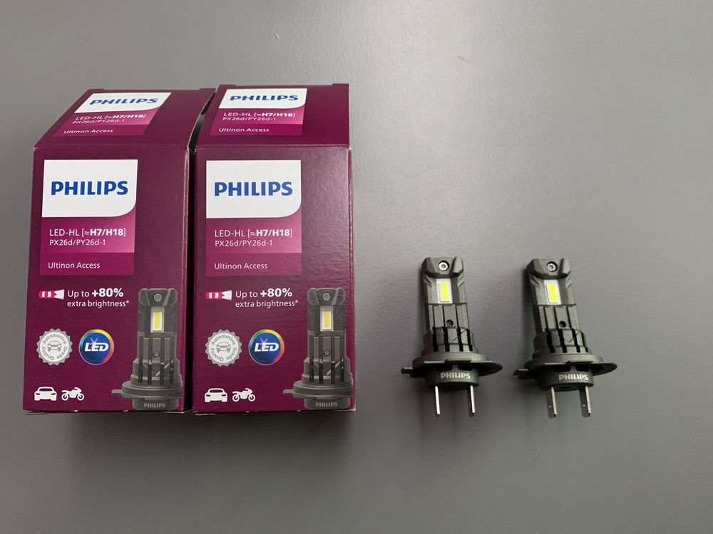 Żarówki Philips H7/H18 Ultinon Access Led-HL 6000K Halogen Reflektor