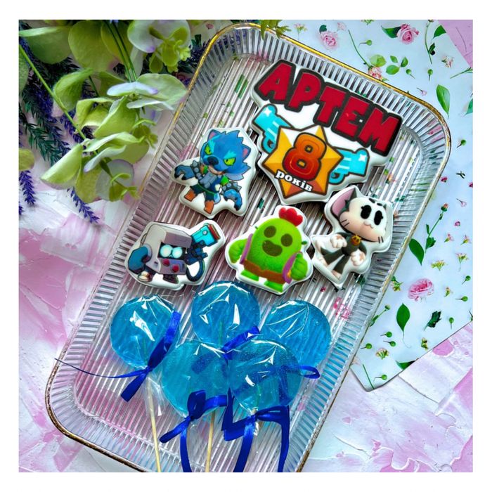 Декор для торта. Топери на торт. Пряники.