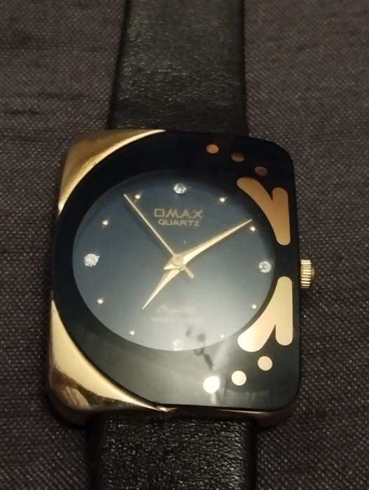 Damski zegarek Omax Crystal Quartz pozlacany