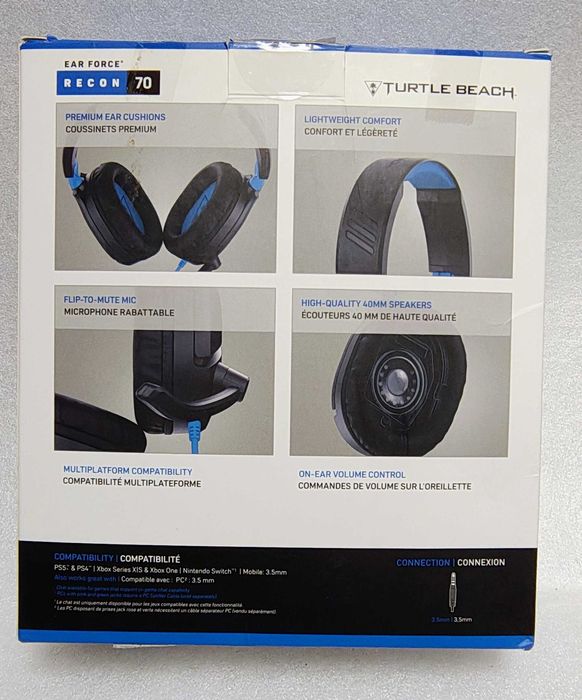 Turtle Beach RECON 70 do PS5 PS5 Słuchawki Headset przewodowe