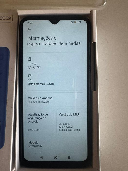 Xiaomi redmi 9T 128gb 4+4 RAM óptimo estado com cx e cabo USB C