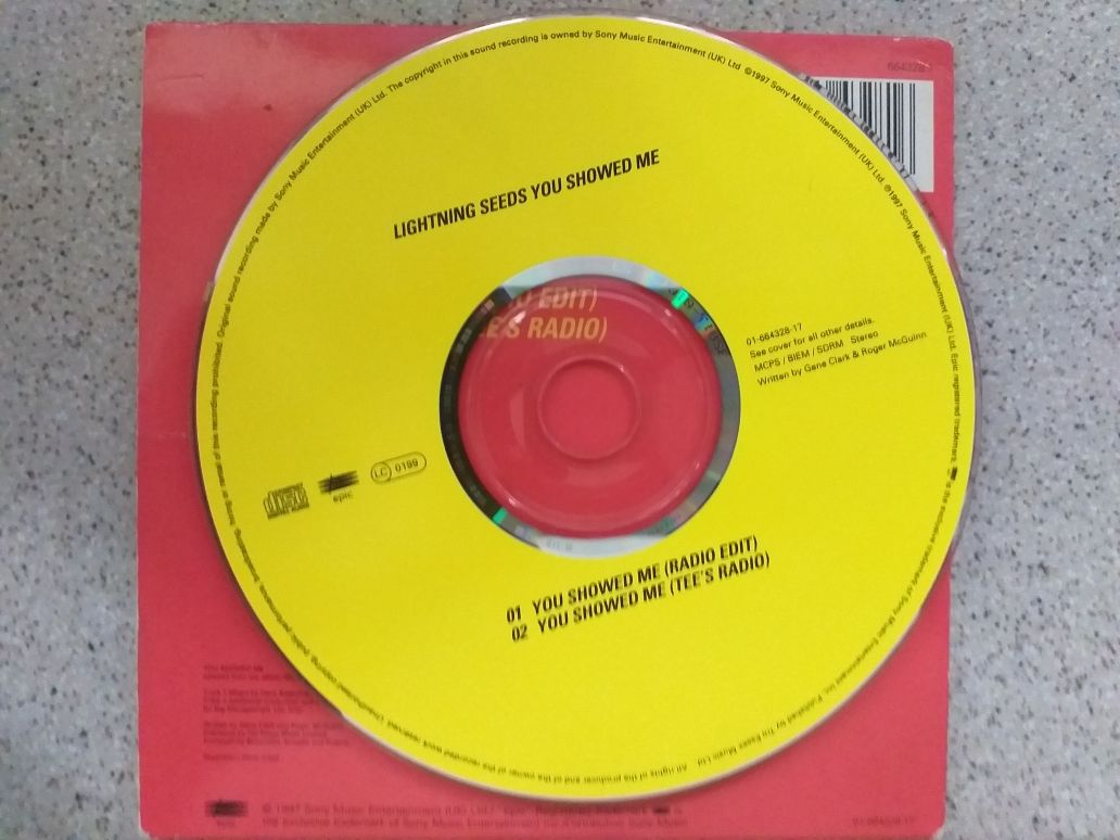 CD Singiel Lightning Seeds You Showed Me 1997 Sony