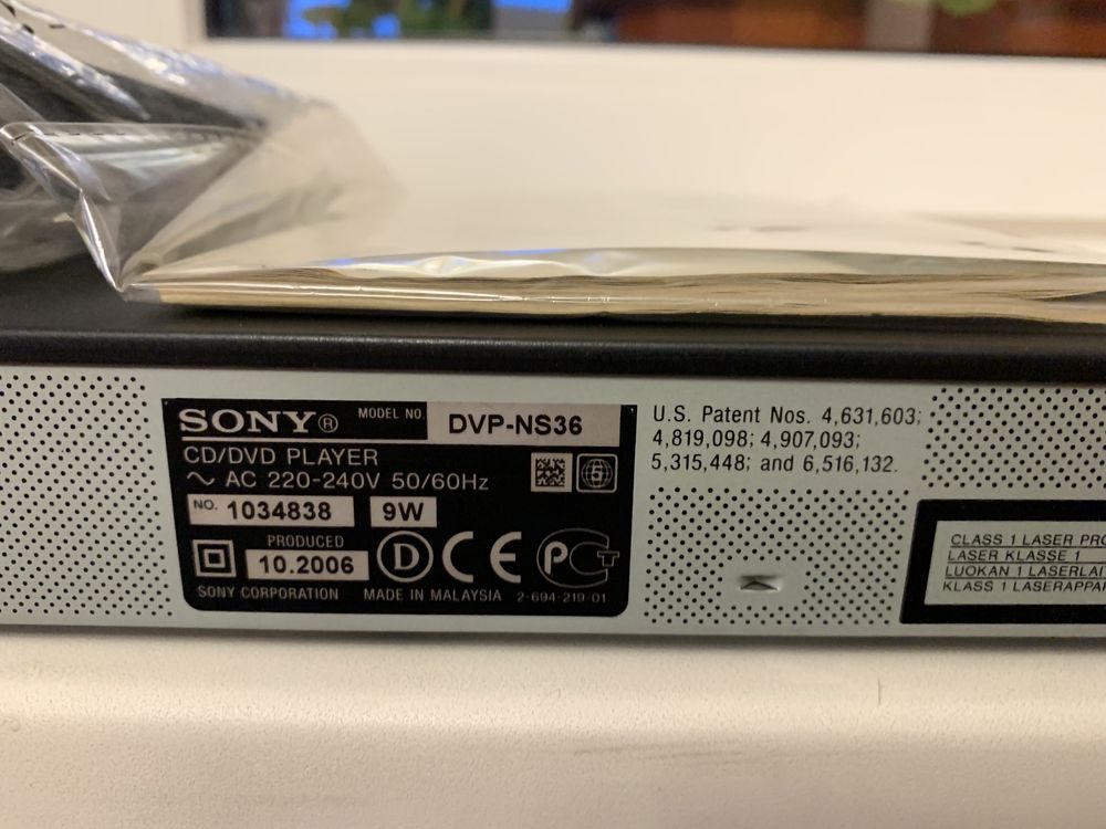 Sony DVP-NS36 CD/DVD плеер