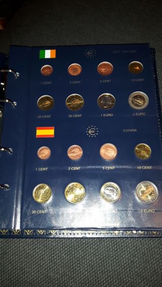 Coleção capa moedas fundadores zona euro e União europeia 2002