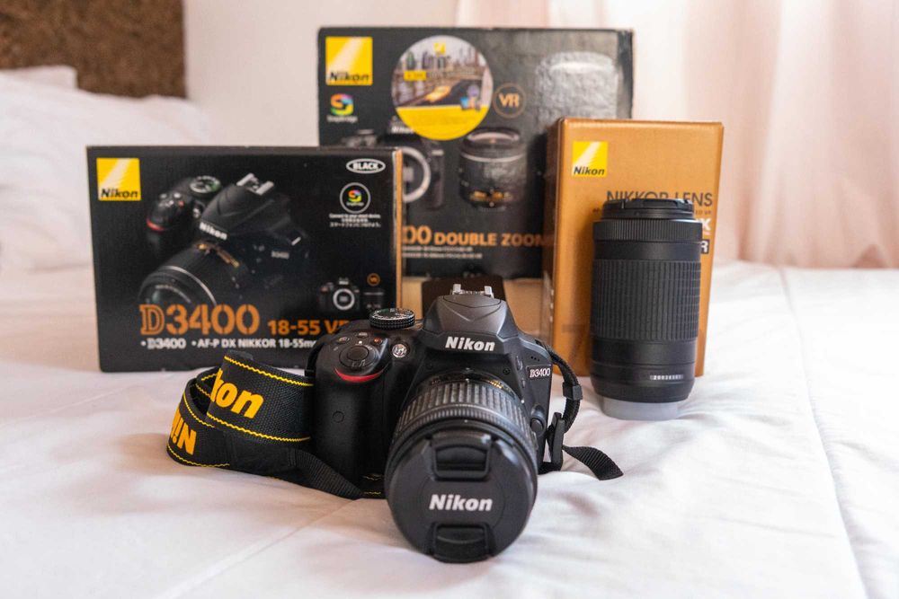 Nikon D3400 + lente 18-55mm