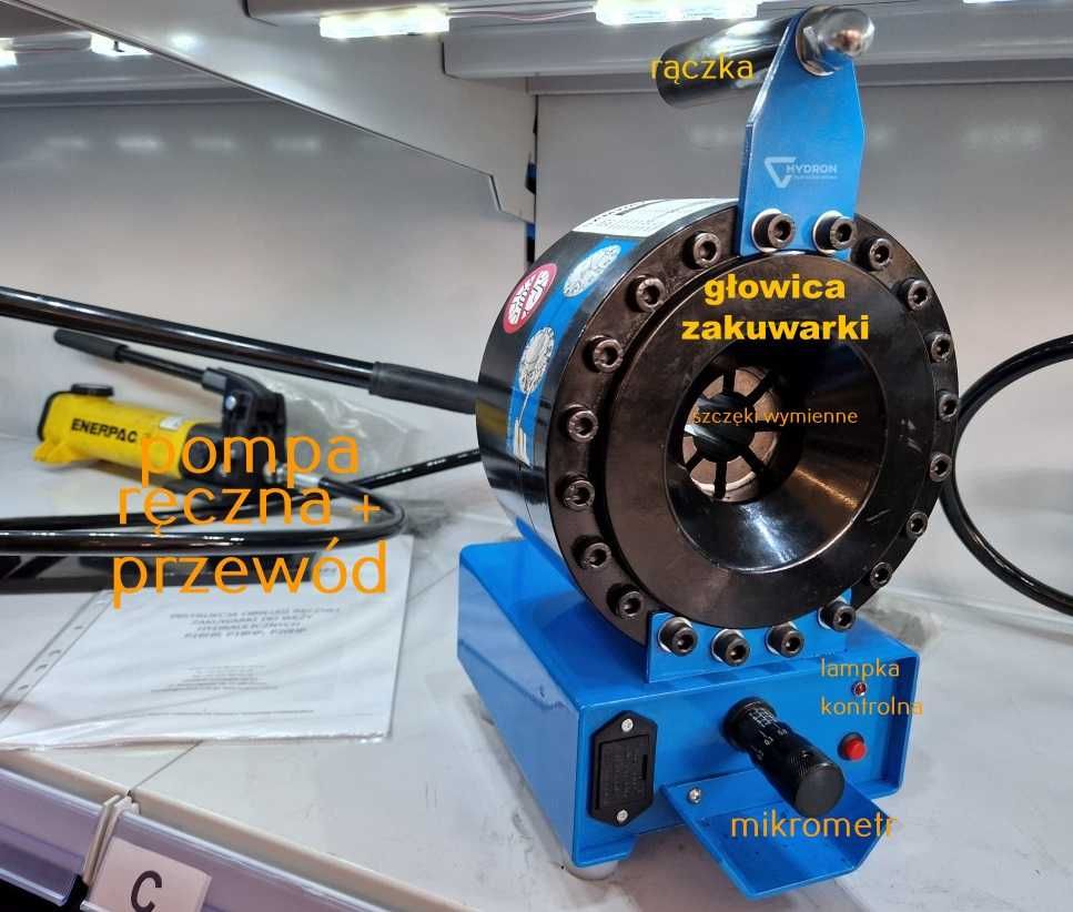 Zakuwarka ręczna do węży hydrauliczny P16HPZ do 1"