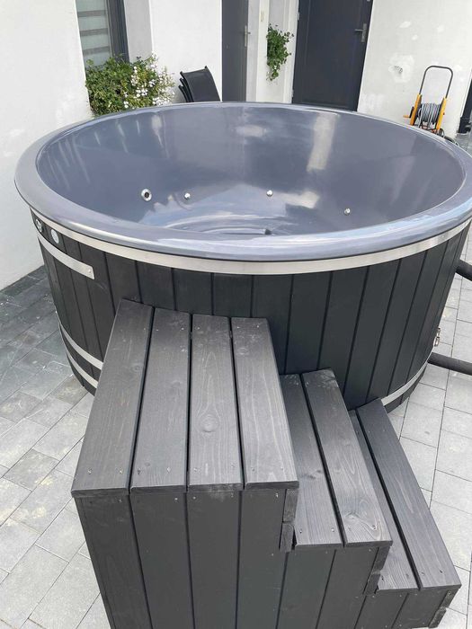 GORĄCA BANIA Ruska Bania Ogrodowa Jacuzzi HOT TUB - piec zewnętrzny