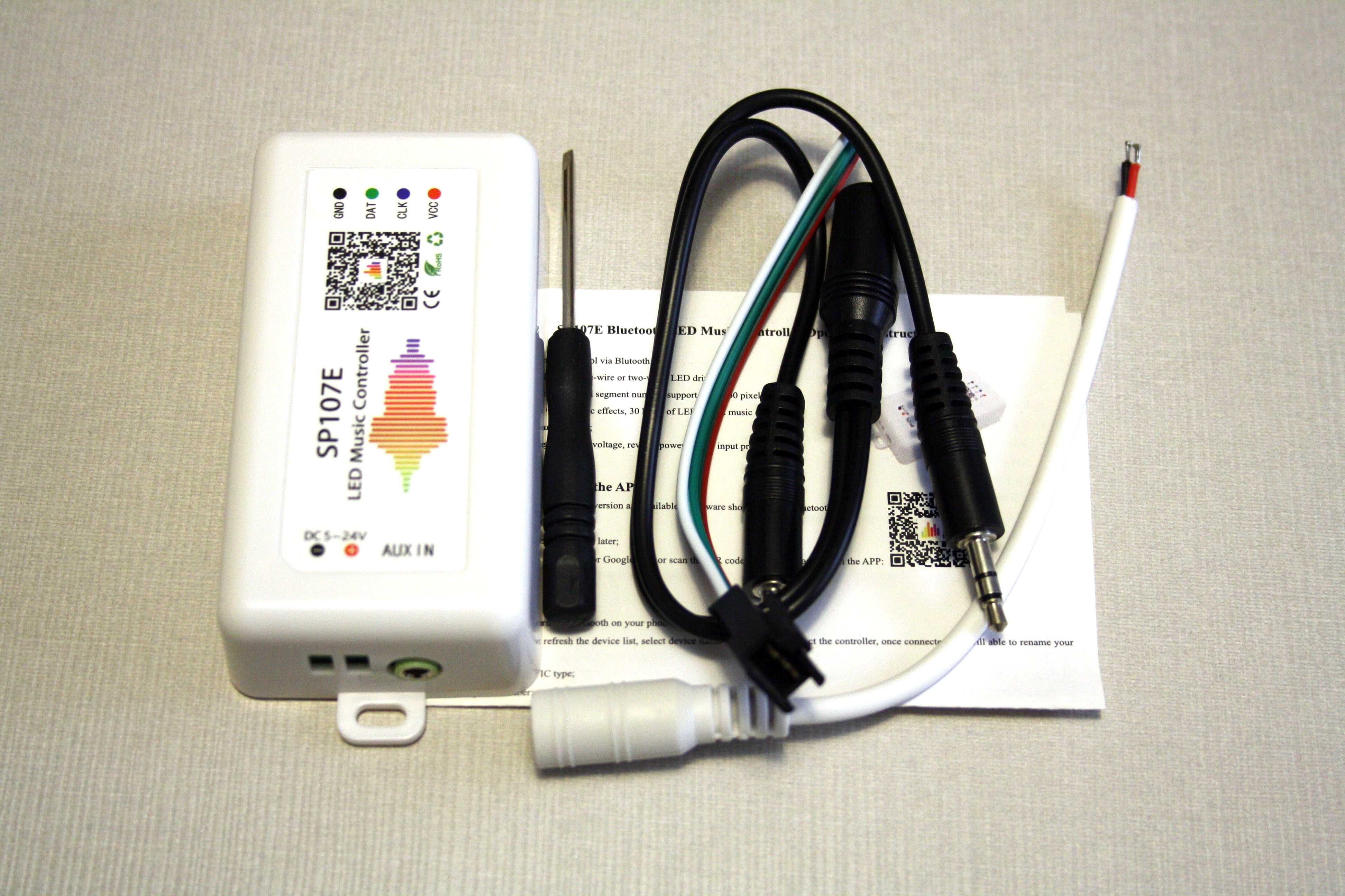 Bluetooth контроллер для пиксельной светодиодной ленты SP107E