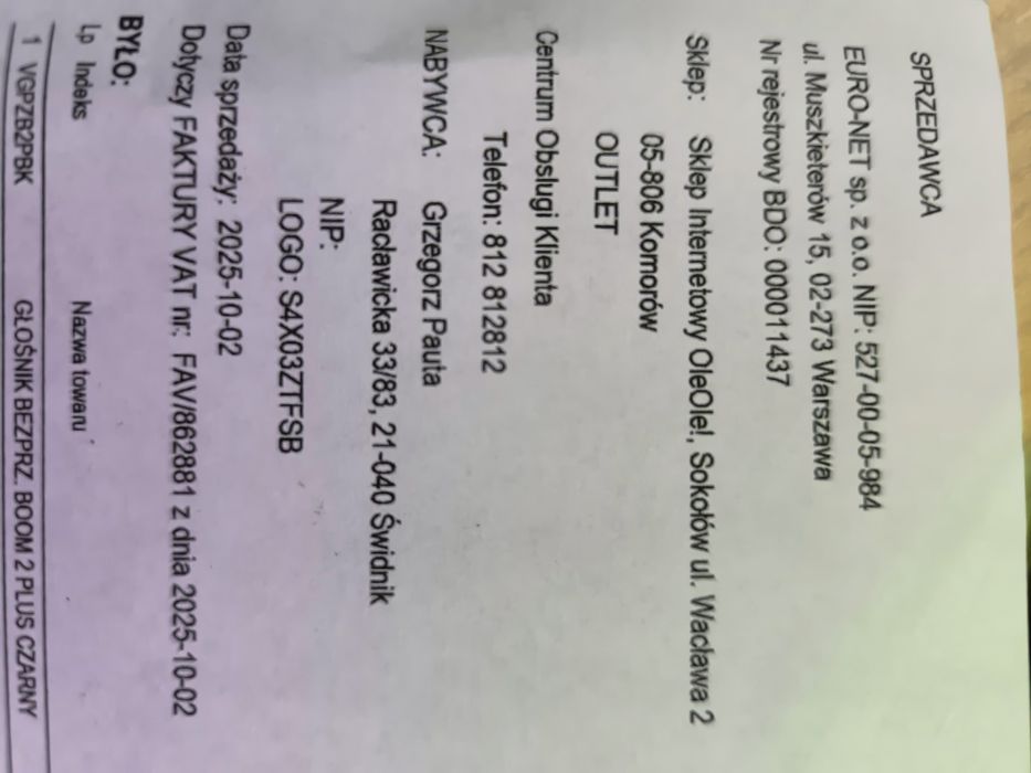 Głośnik bluetooth boom 2 plus NAJTANIEJ