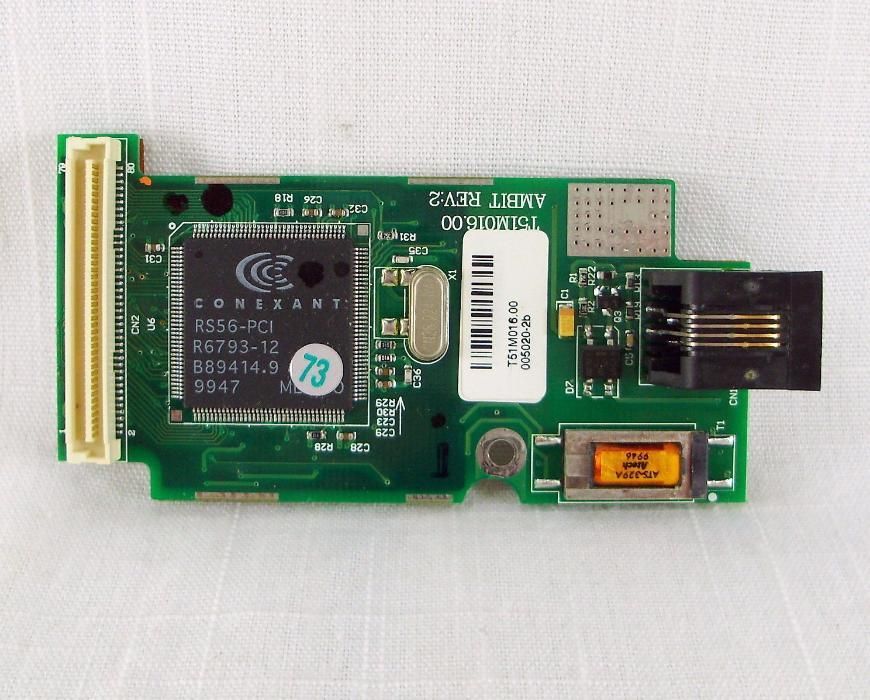 Toshiba Satellite PS167E. T51M016.00 Modem Board 56 Kbps