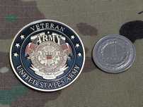 Challenge coin US Army Veteran