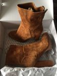 buty zamszowe, skórzane botki