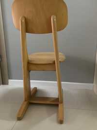 Krzesełko typu Casala  - drewniane dla przedszkolaka, retro