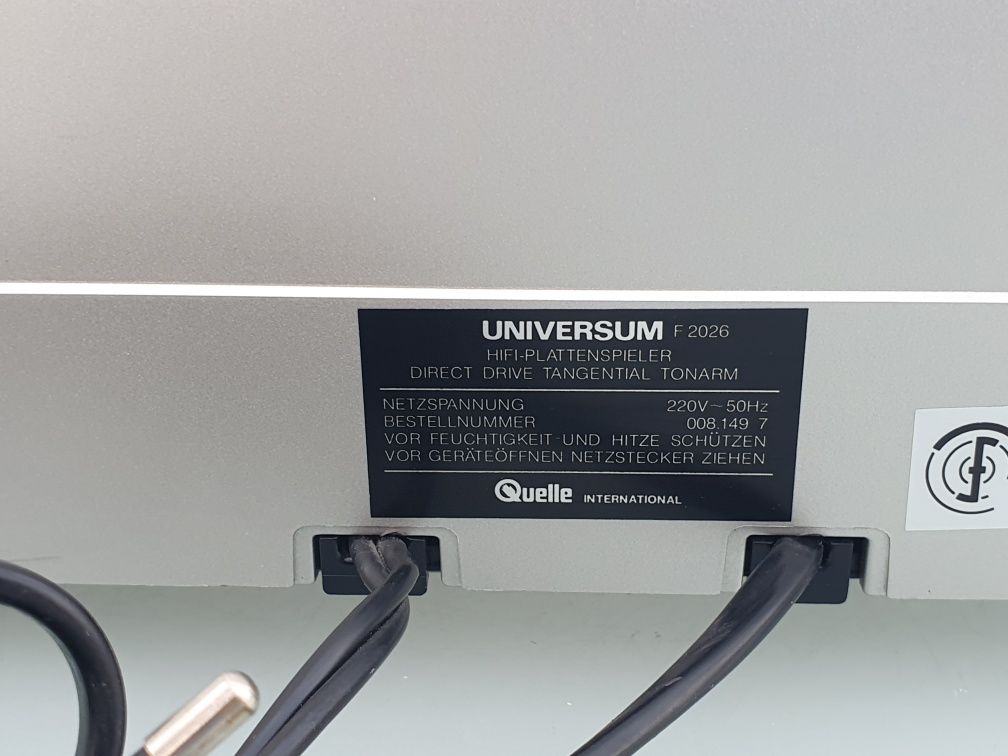 Gramofon tangencjalny Universum Quartz Direct Drive F 2026