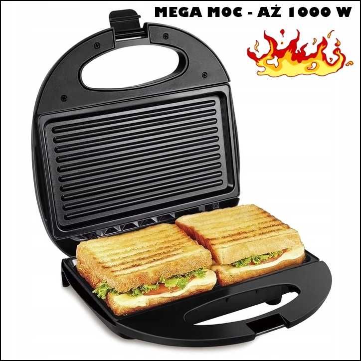 Opiekacz grill do kanapek MEGA MOC 1000 W