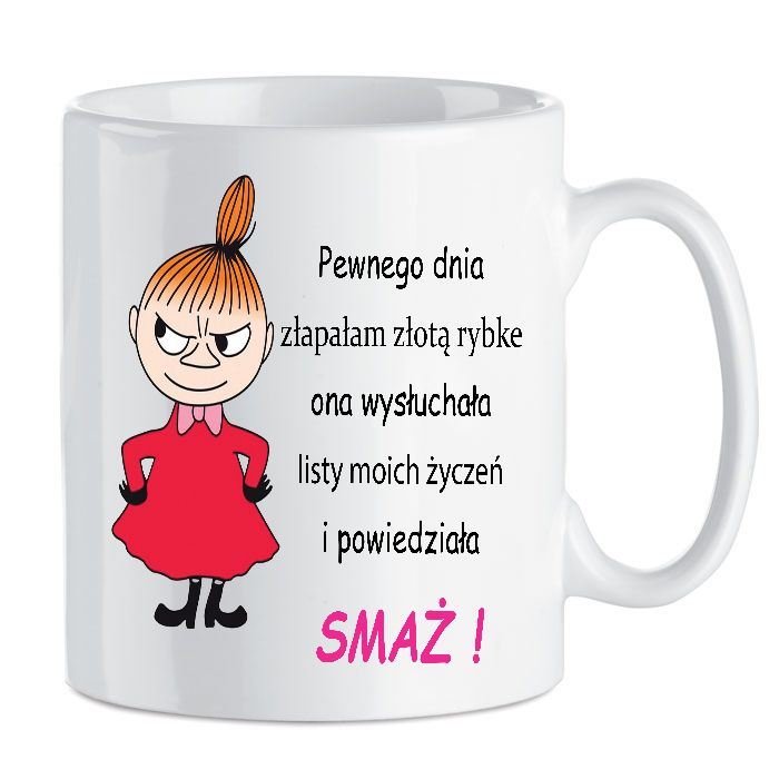 Kubek z nadrukiem Mała Mi, Muminki, Śmieszne, Zabawny tekst BI-MI-067