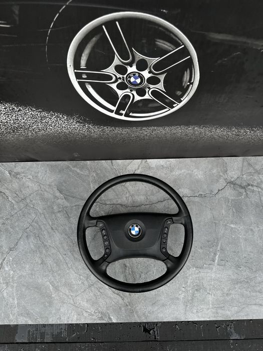 BMW E39 мультируль е39 4 шпиці з кнопками Рестайлінг шрот Руль Кермо