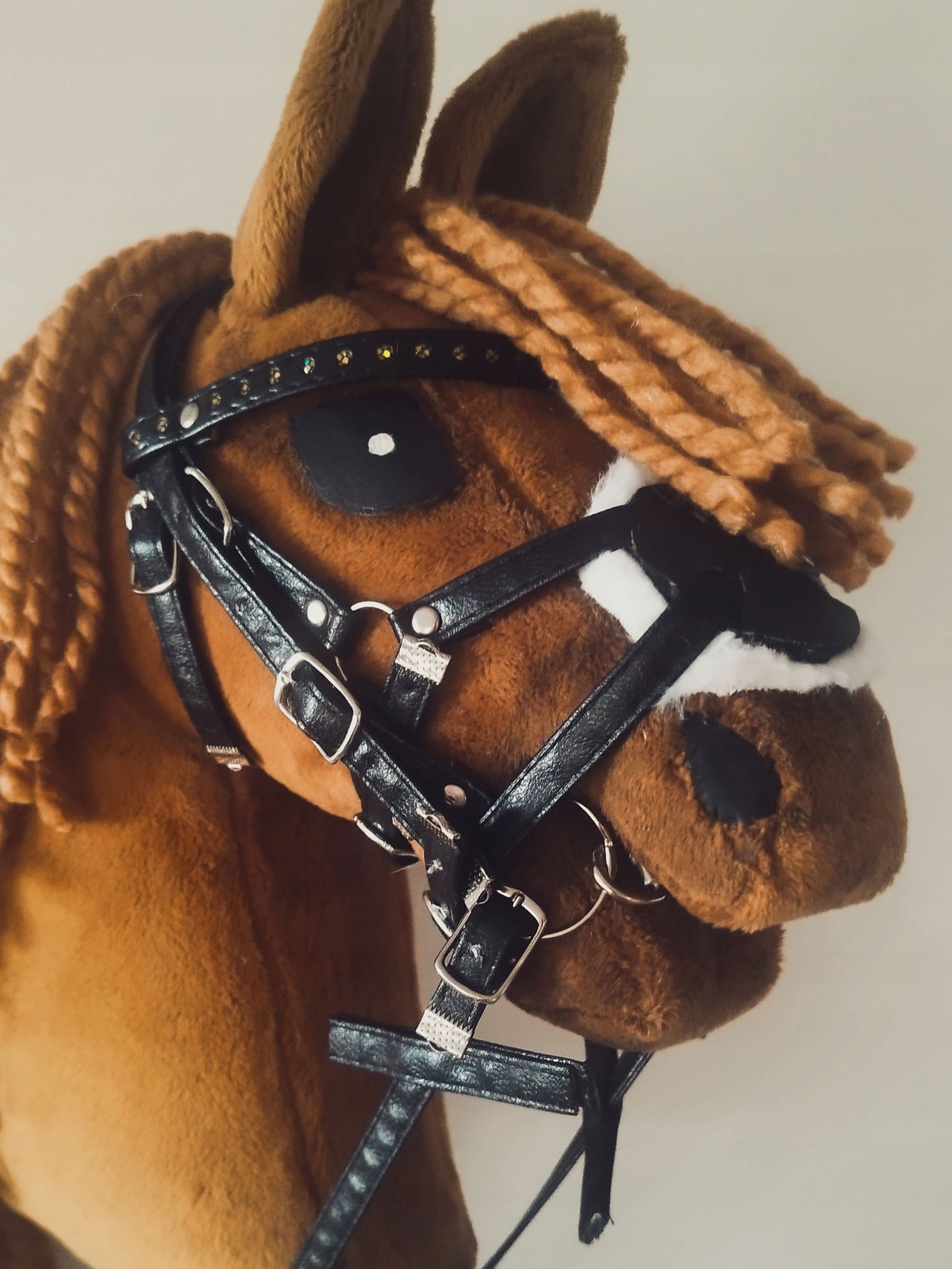 hobby horse A4 ogłowie meksykańskie czarne regulowane