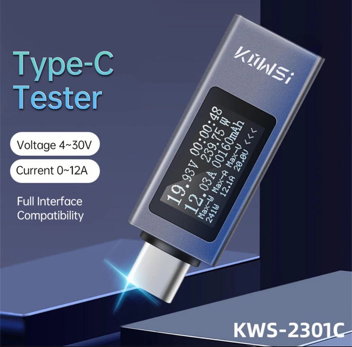 Miernik mocy USB-C tester KWS-2301C